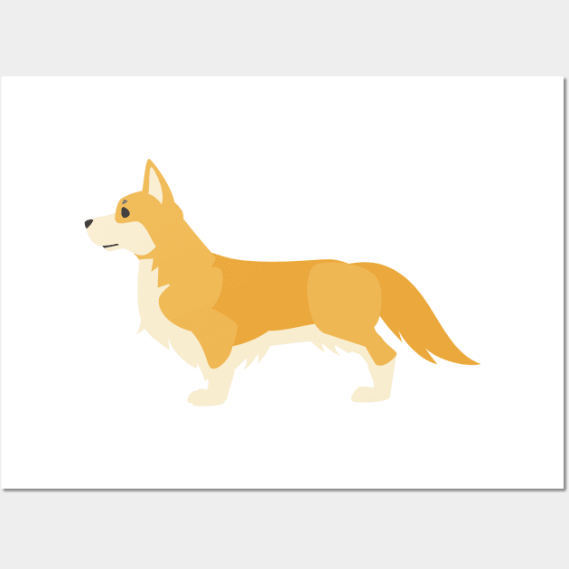 Welsh Corgi Wall Art by kawaii_shop